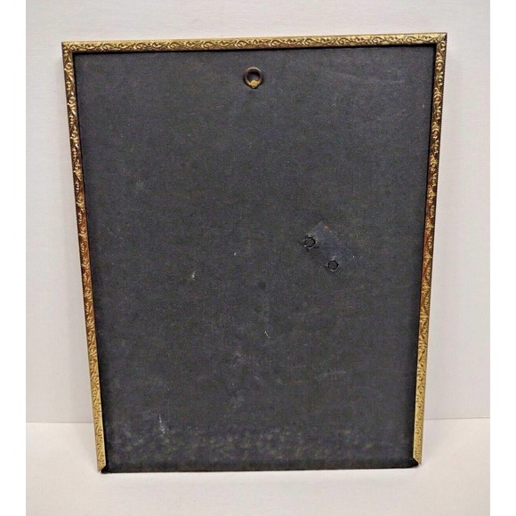 Vintage Brass Metal Photo Picture Frame Ornate 8 x 10" Guilded - Picture 4 of 6
